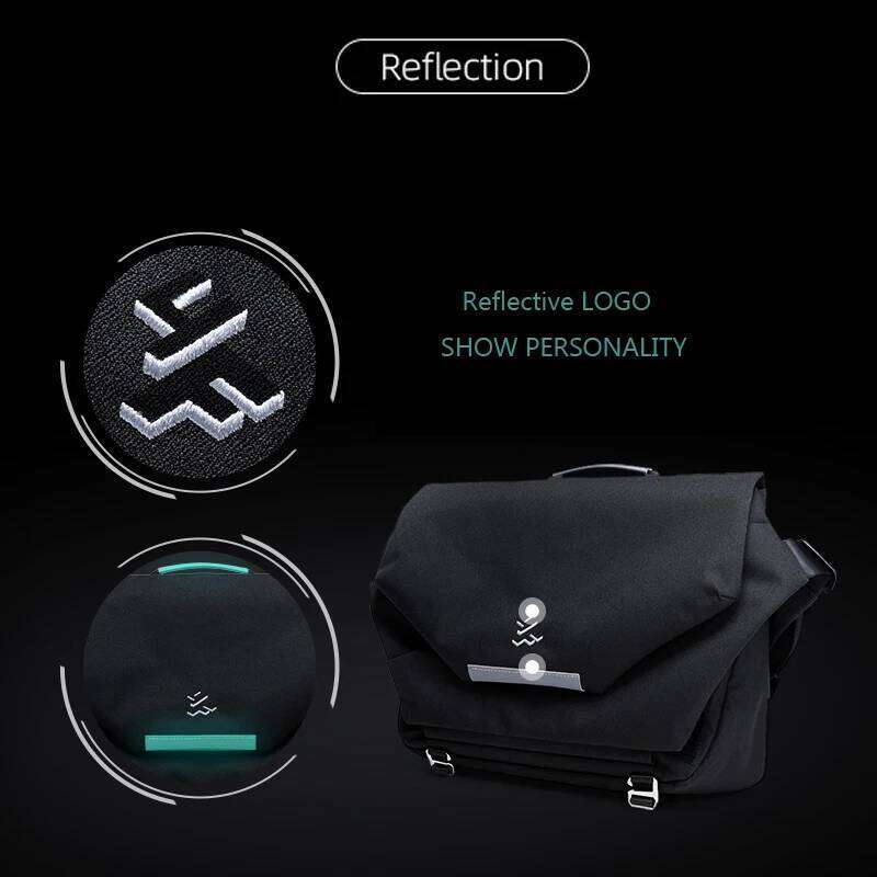 Design Large Laptop Messenger for Men Waterproof Travel Crossbody Shoulder Reflective Cycling College School Bag
