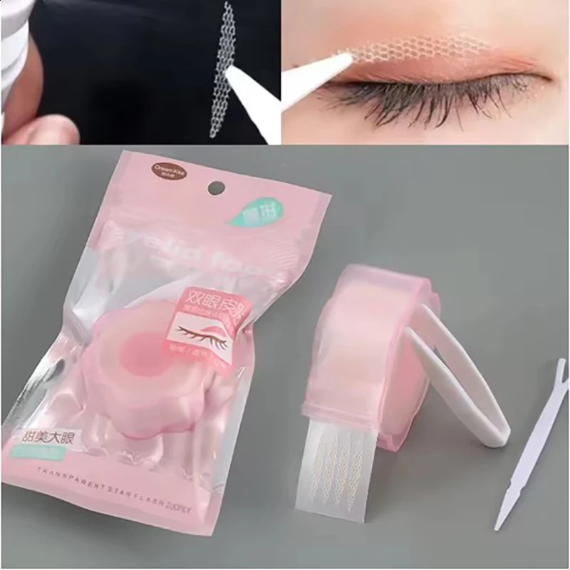 Double Eyelid Tape Makeup Tools Accessories Eyelid Tape Makeup Products Tools Lace Mesh Self-adhesive Invisible Eye Patch 250807