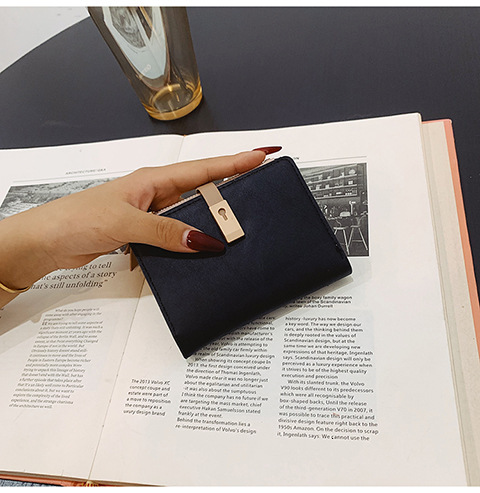Minimalist Cross-border Foldable Wallet Summer New Mori Style Japanese And Korean Trend Designer Bag Candy Color Luxury Bag Student Short Wallet