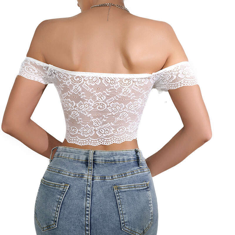 New Sexy Pure Desire Style Lace Trim Backless Side Breast Gathering Fashion Solid Color Camisole Bra
