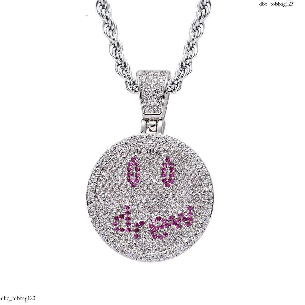 Justin Bieber Style Hip-Hop Drew Smiley Face Pendant High-Quality Couple Necklace
