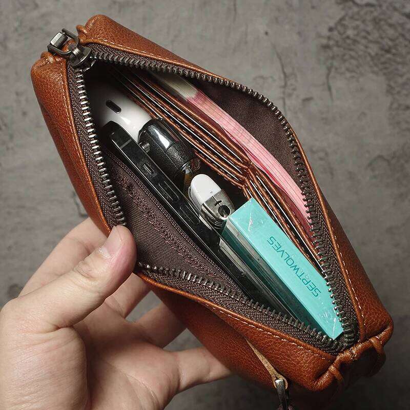 NUKA Men s Genuine Leather Clutch High Quality Handbag Zipper Long Wallet Credit Card Women Top Cowhide Mobile Phone Bag bag