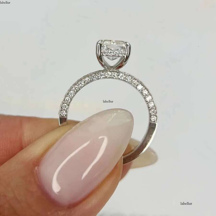 14K White Gold Radiant Cut Grown 2 Carat DEF VS CVD HPHT Lab Dia Engagement Ring Halo Rings IGI