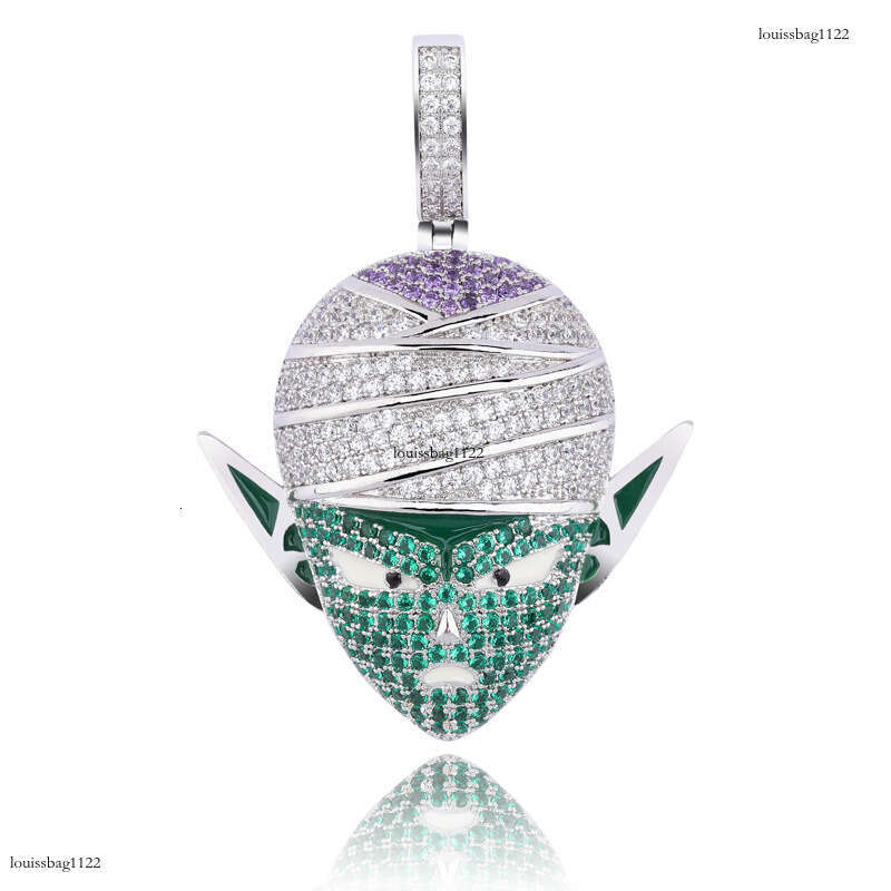 Dragon Ball Anime Cartoon Character Hip-Hop Pendant Micro-Paved Moissanite chain Unisex Ins Trendy Accessories