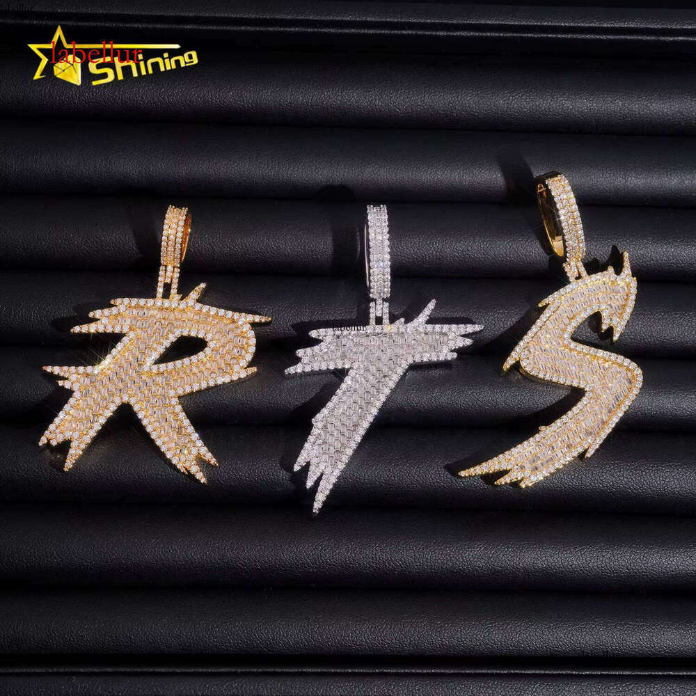 New Design Passes Tester Sier Ice Letter Hip-Hop Men's Silicone Pendant