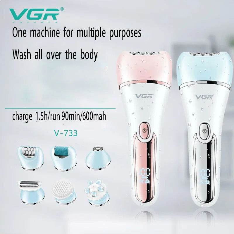 Original VGR Electric Women Epilator Female Shaver Leg Body Hair Removal Lip Chin Depilatory Lady Bikini Trimmer Hair Re 250814