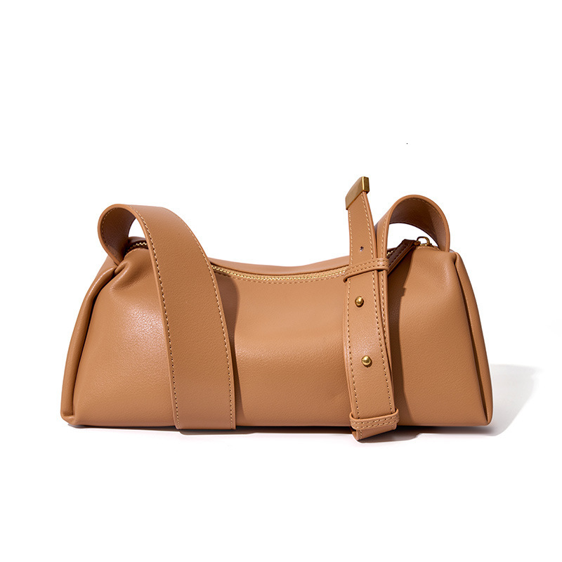 Cowhide Black New Genuine Crossbody For Women High-End Baguette Underarm Summer Soft Leather Women's Bag