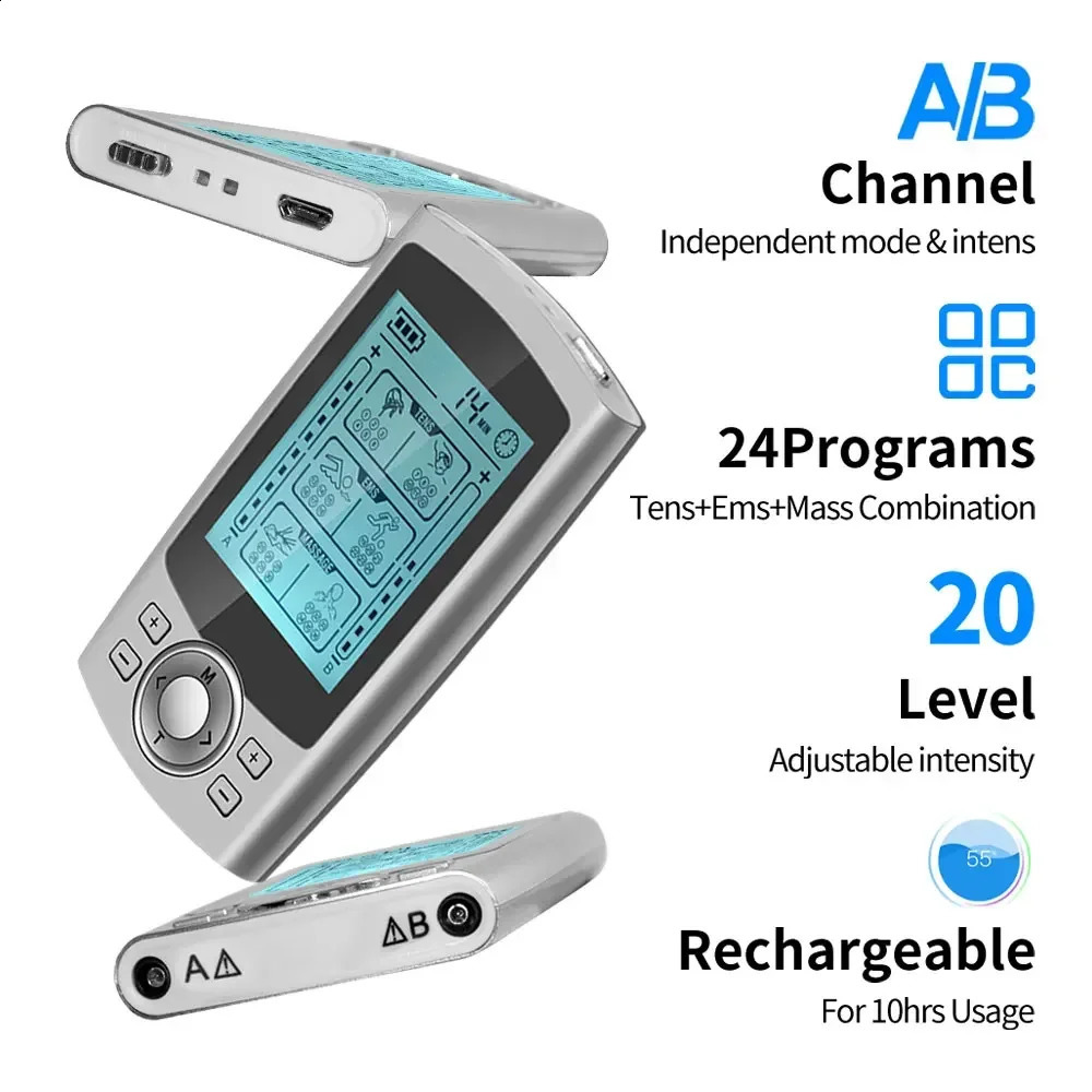 36 Modes EMS Tens Unit Muscle Stimulator Electric Acupuncture Body Massage Digital Electro Stimulator Slimming Machine 250808