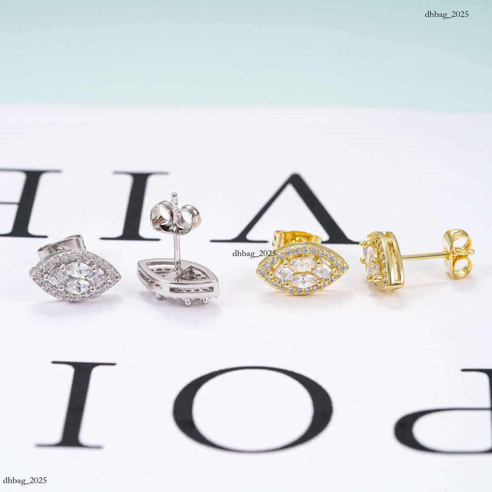 ICED OUT New Creative Oval Sier Moissanite Full Inlay Trendy Must-Have Earrings