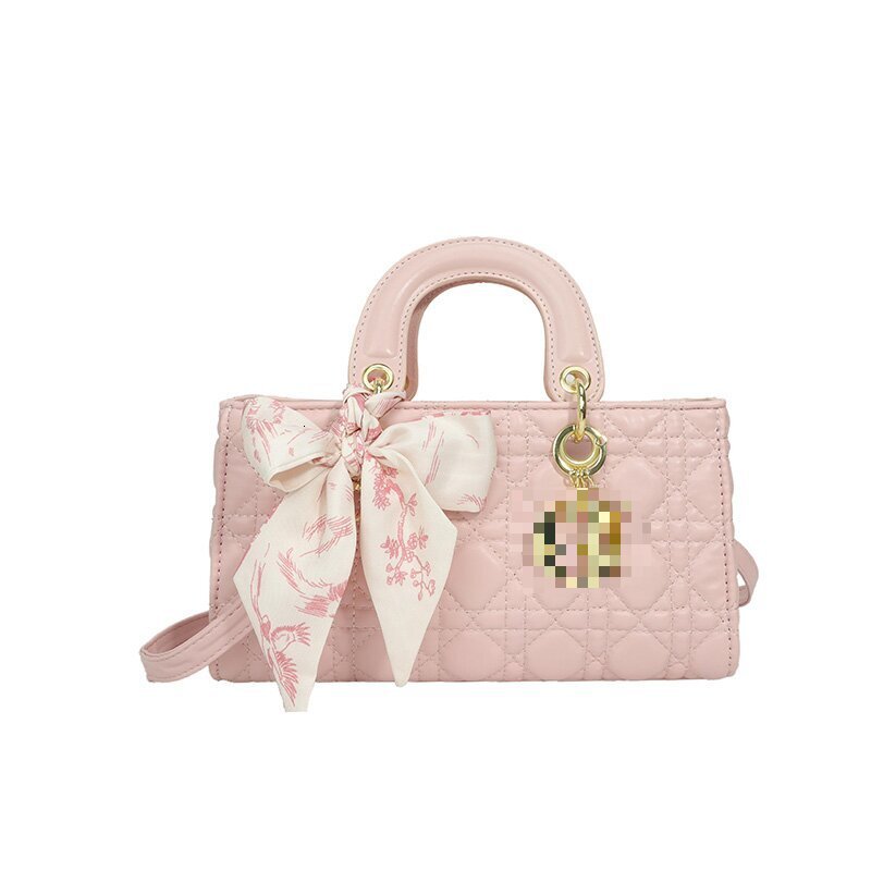 Free Shipping Designer 2025 Spring New Fashionable Shoulder Bag Embroidered Horizontal Scarf Handbag Women's Small Square Bag