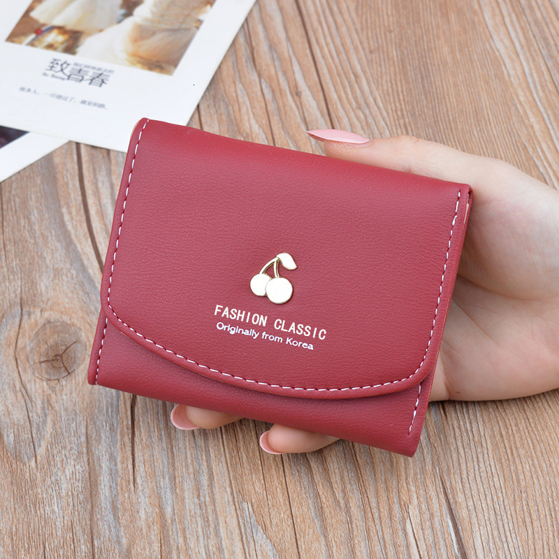 New Wallet Women's Short Wallet Female Student Fashion Designer Bag Simple Large Capacity Folding Soft Wallet Mini Luxury Bag Small Wallet
