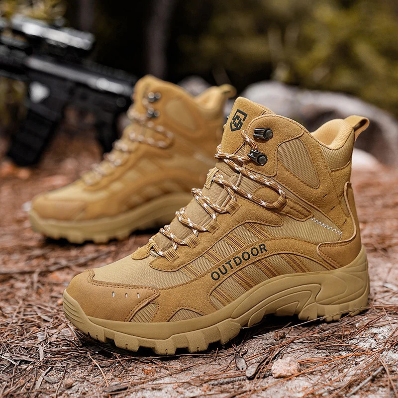Summer High-Quality Large Size Sandproof High-Top Outdoor Hiking Shoes Lightweight Couple Style Breathable Comfortable 250805