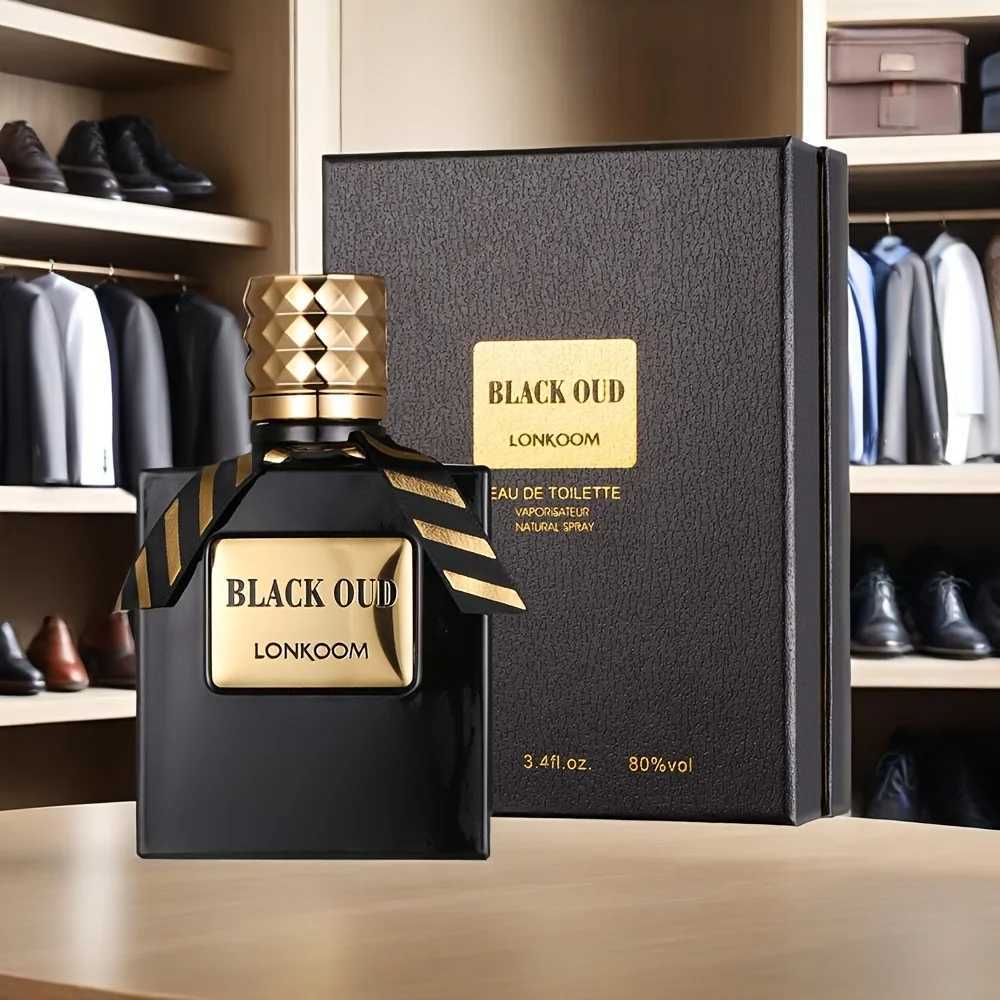 100ml Black Oud Perfume Mens Eau De Toilette Luxury Mysterious Oud Woody Long-Lasting Perfume Fragrance Cologne Z250809