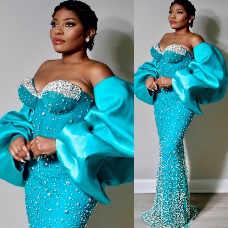 Mermaid Capri Prom Dresses 2025 Beaded Crystals With A Wrap Luxurious Evening Formal Party Second Birthday Engagement Gowns Plus Size Dress For Specia