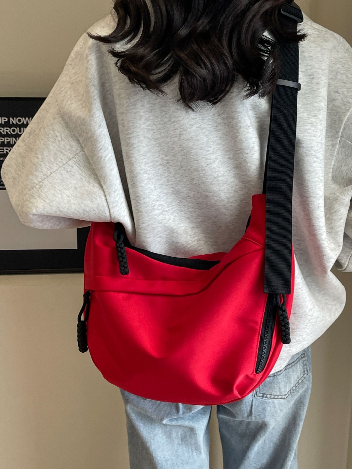 This Year's Trend Oxford Cloth Crossbody Women New Casual Shoulder Bag for Students Class Commuting Dumpling Bag. ddmymoon