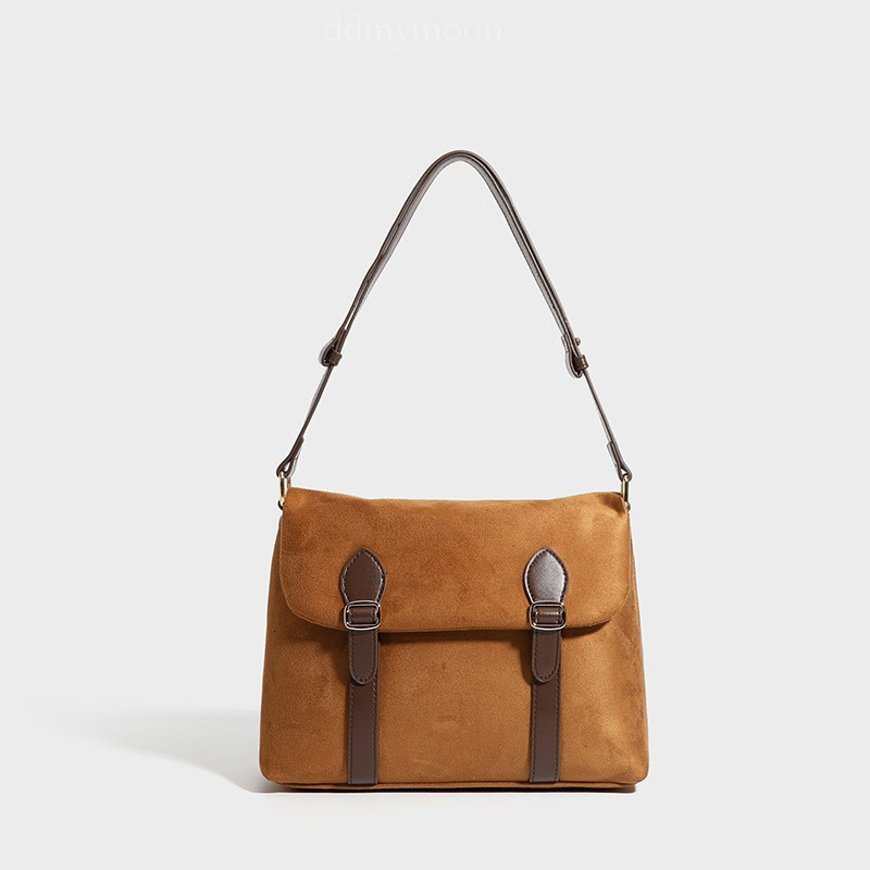 2025 Niche Suede Single Shoulder Crossbody Design New Messenger Bag ddmymoon