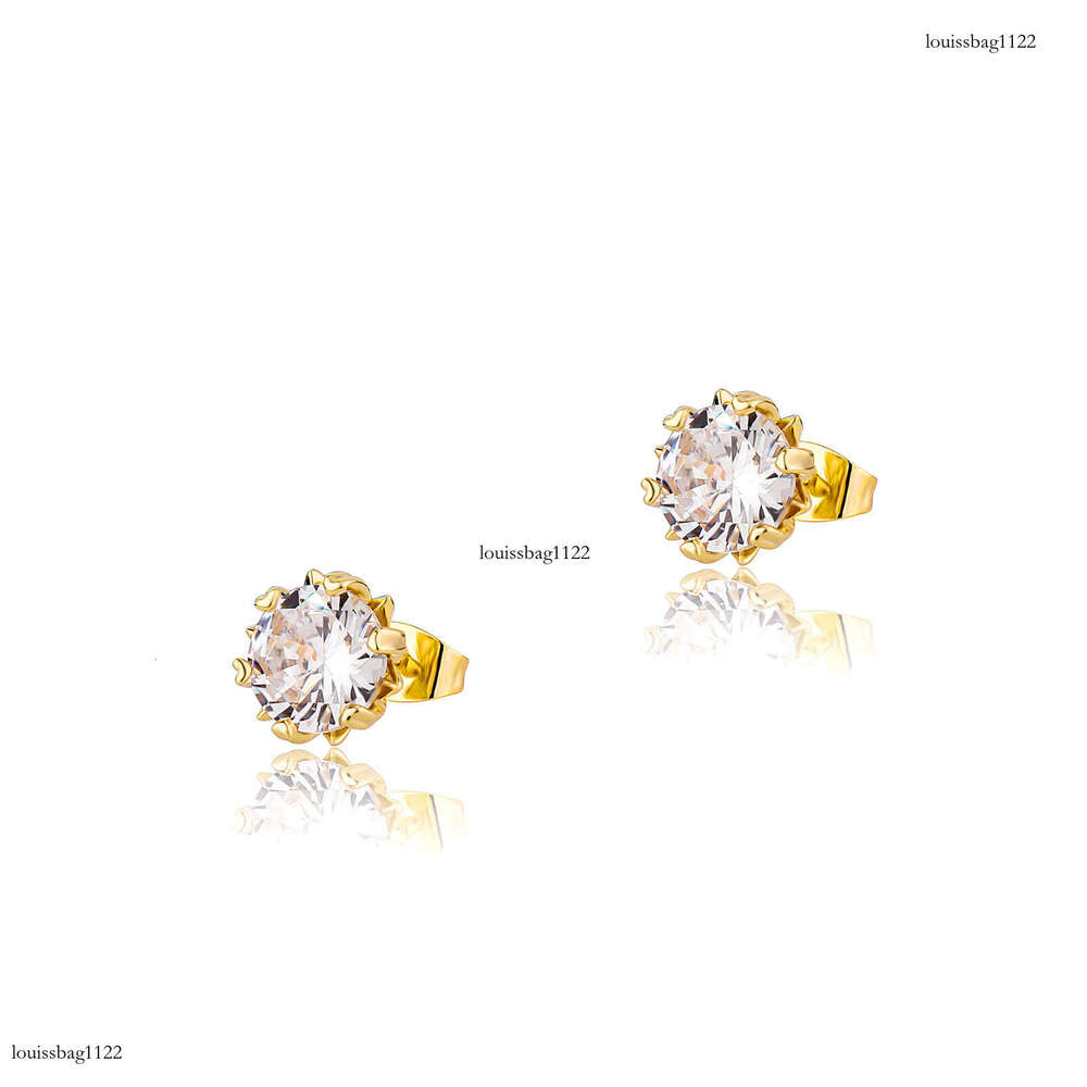 Elegant Light Small Suower Dia Radiant Zircon Heart-shaped Sier Needle Stud Simple Earrings for Women