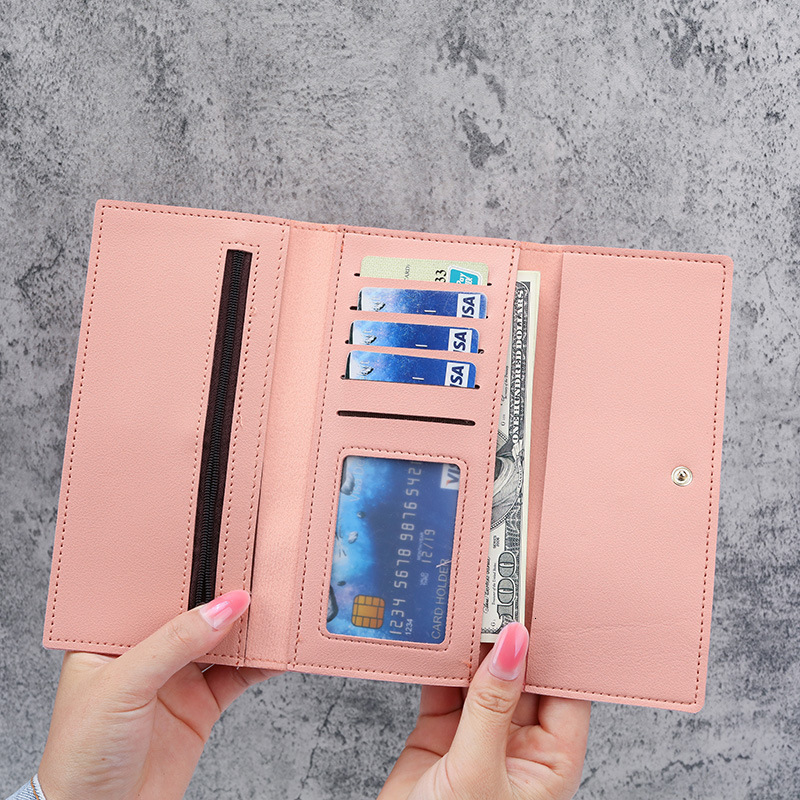 Luxury Bag 2025 Korean Style New Women's Long Zipper Wallet Large Capacity Simple Daisy Versatile Clutch Phone Bag