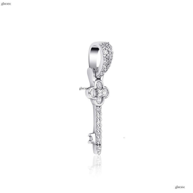 INS Style Personality Iced Out VVS Moissanite chain Key Pendant Hip-Hop Necklace