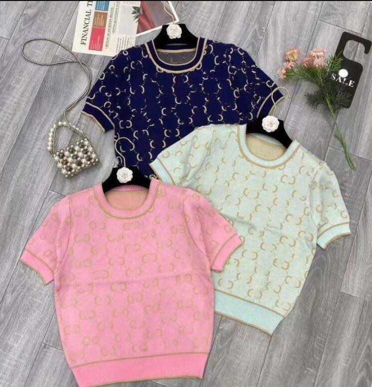 Summer women's brands new Sweaters knitted Ladies Designer Sweater luxury G printed tshit tees top tshirts