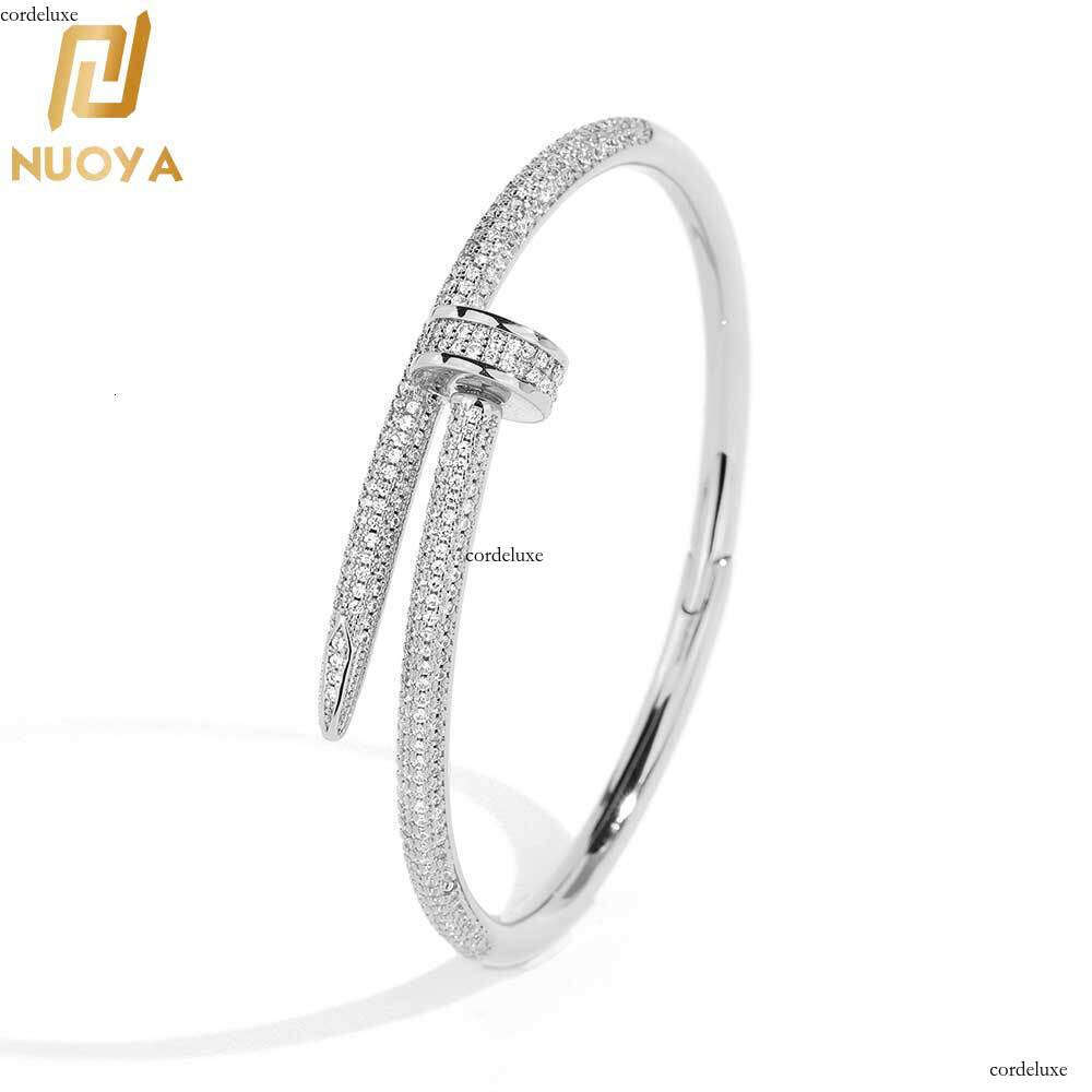 Hip-Hop Full Dia Stud Jewelry Micro-Inlaid Zircon Trendy Brand Personality Men's Carriage Bracelet