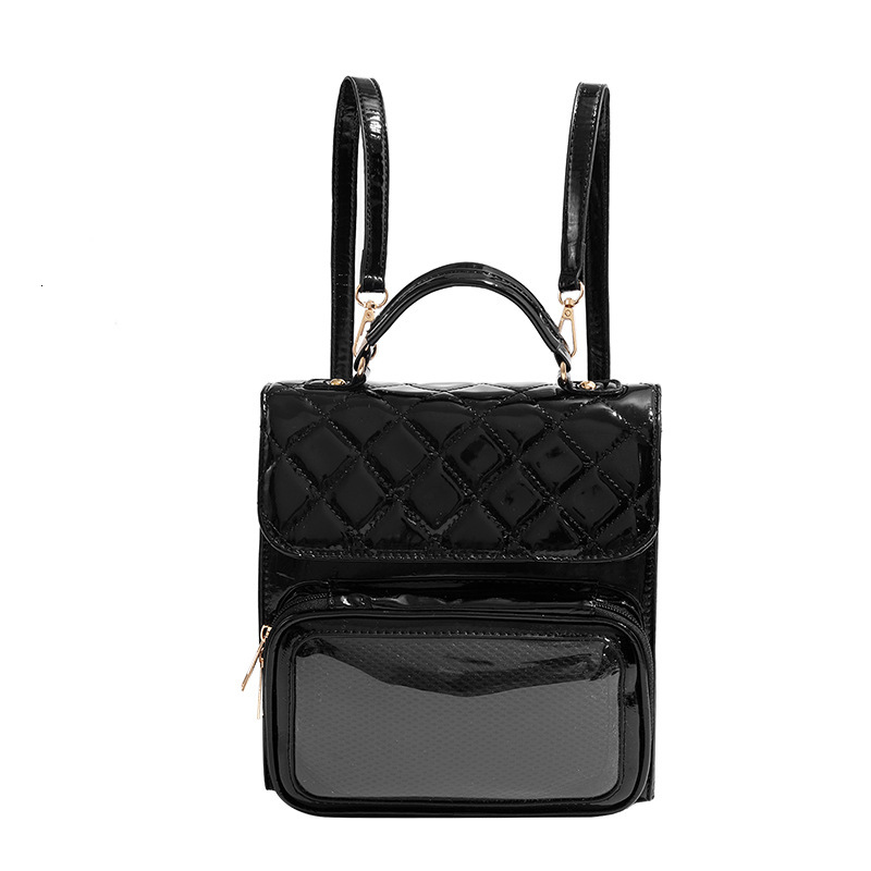 Quilted Small Capacity Pain Backpack for Women Commuting to Class Single Shoulder Bag ddmymoon