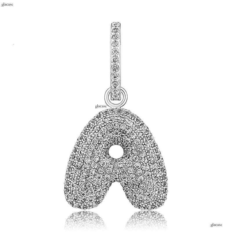 Street Style Zircon 26 English Letters Couple Hip-Hop Accessories Gold Australian Earrings