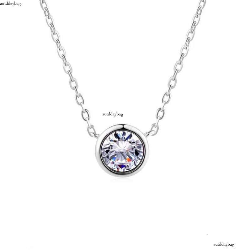 Simple Fashion Solitaire Pendant Women Jewelry Sterling Sier Rose Gold Plated 5A Cubic Zircon Emerald Ruby Party Girl Wedding Clavicle Necklace Gift