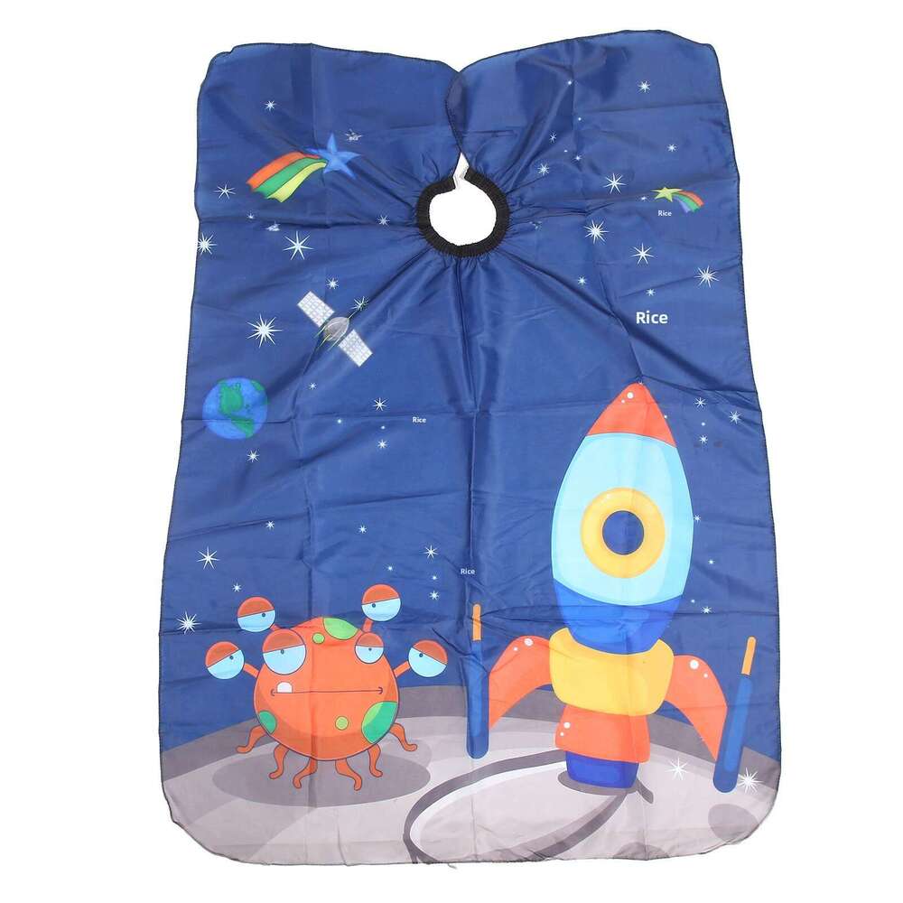 Snap Neckline Hairdressing Apron Waterproof Hairdresser Gown Barber Fashion Pattern Haircut Cloth Antistatic Hairstyling Capes