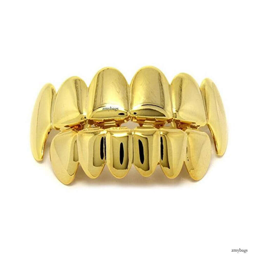 HIPHOP Hip Hop Grillz Real Gold Plated Teeth Jewelry