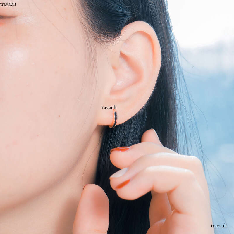 Unique Oil-Drip Glossy Hip-Hop Earrings Iced Out VVS Stud Jewelry