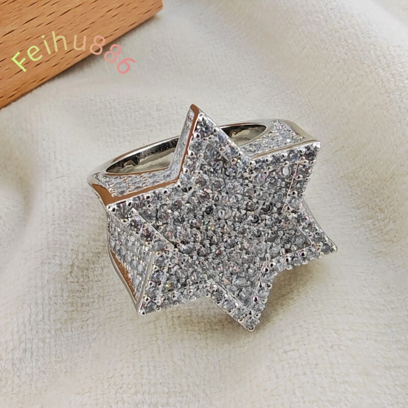 2025 new Custom Rings Fine Jewelry Silver Hip Hop Moissanite Fashion Rings Wedding Rings