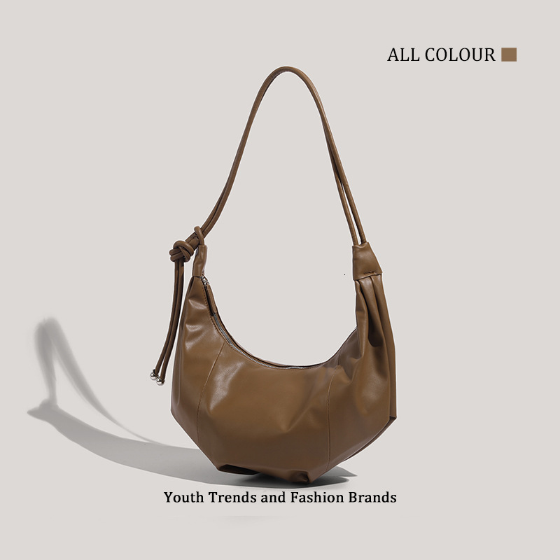 New Large Capacity Croissant Underarm Dumpling Single Shoulder Commuter Versatile Crossbody Bag ddmymoon