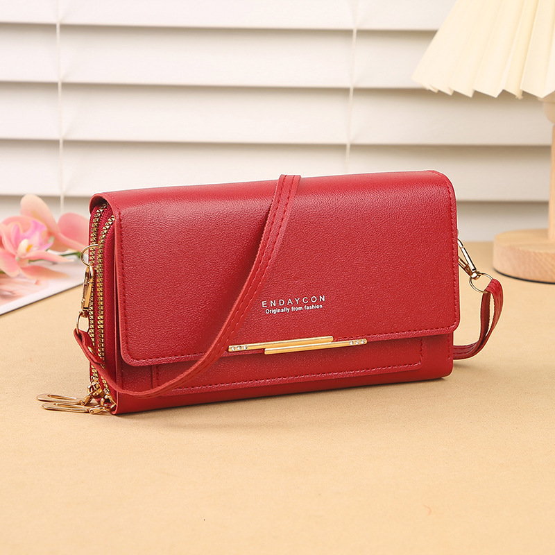 2025 New Women's Wallet Korean Version Multifunctional Shoulder Bag Medium Long Clutch Coin Purse Luxury Bag Factory Direct Sale