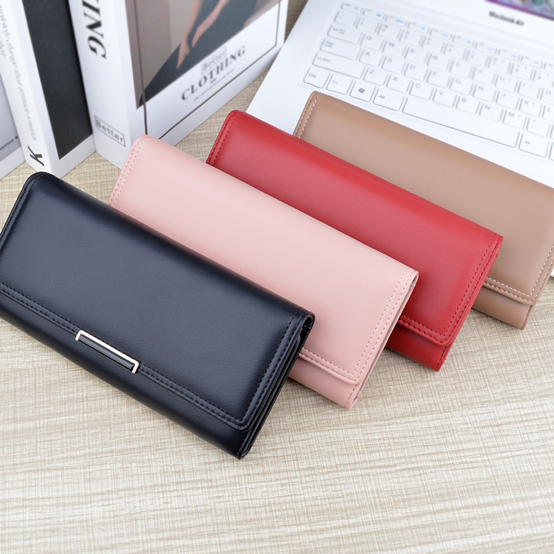 New Women's Wallet Long Luxury Bag Multi-card Slot Soft Leather Fashion Simple 70% Off Stack Large Designer Bag Capacity Clutch Card Holder