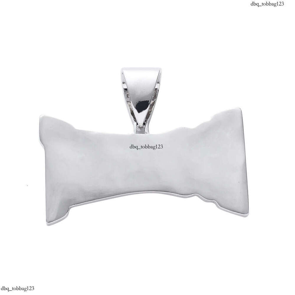 Punk Men's Pendant ESSKEETIT Letter Micro Paved Moissanite chain Trendy Hip Hop Necklace