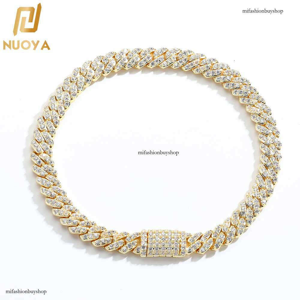 Hip Hop 6mm Single Row Full Zircon Cuban High-end Accessories Men's Bracelet Jewelry