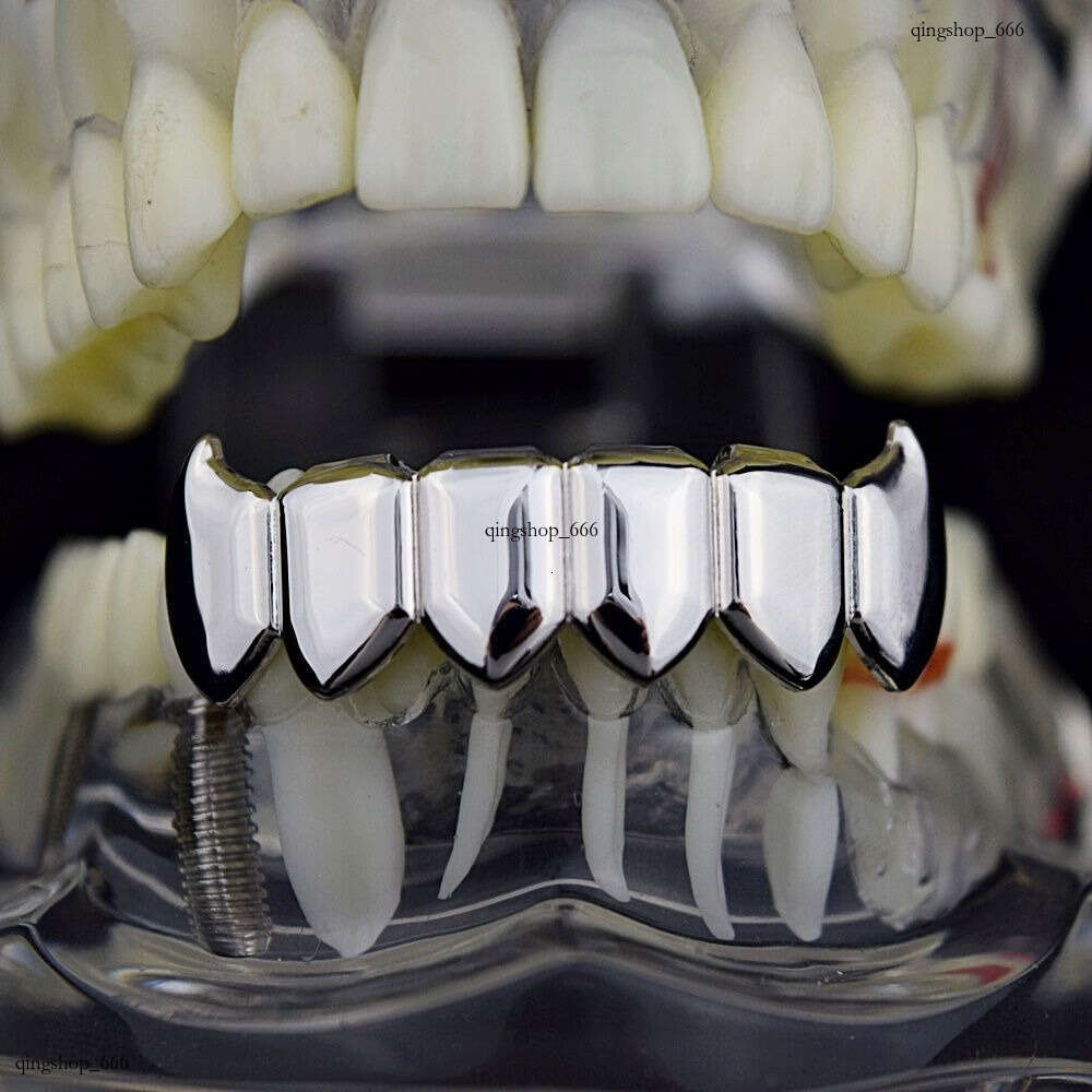 New HIPHOP Gold Grillz Decorative Teeth Set