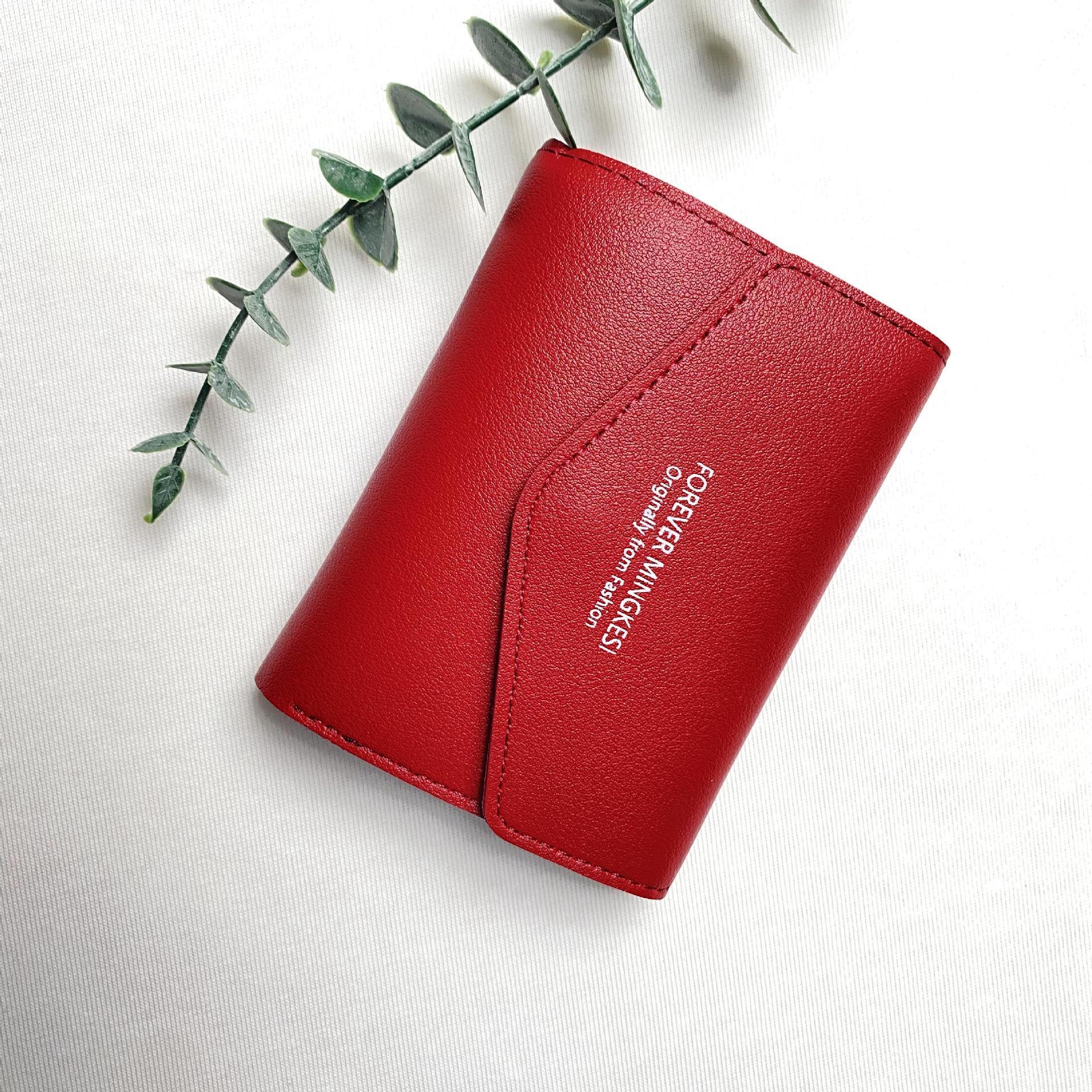 Girl's Ins Style Small Wallet Women's Short 2023 New Luxury Bag Korean And Japanese Simple Student Versatile Folding Card Holder Coin Purse