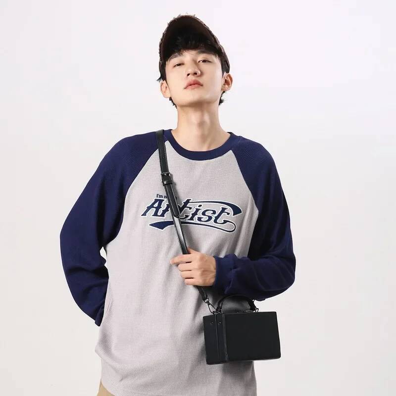 Men's 2023 New Mini Box Shape Pu Leather Fashion Crossbody Unisex Casual Small Square Phone Bag Women