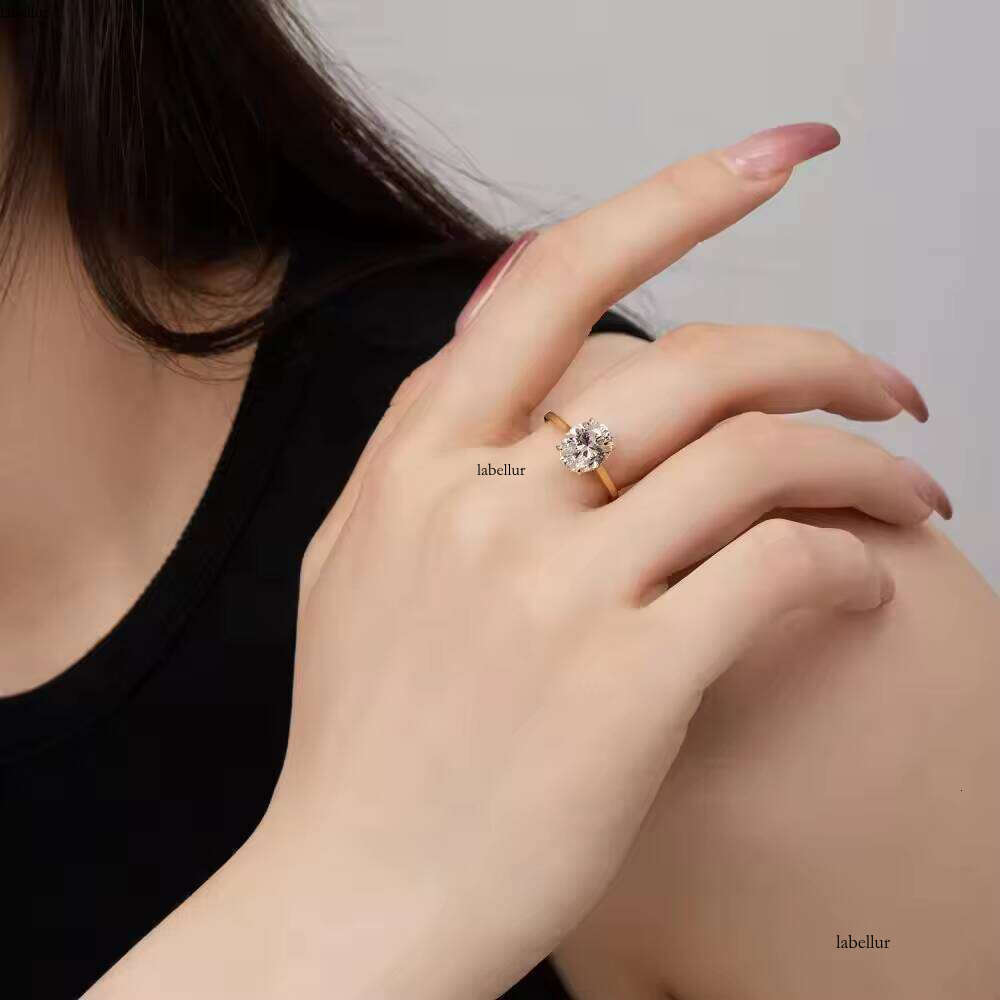High Sense Zircon Dia S Sterling Sier Ring Temperament Exquisite Wedding Series Fashion Jewelry