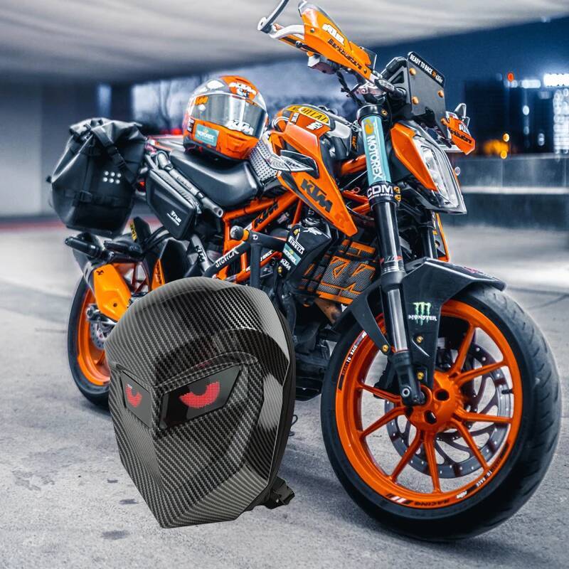 For Man Hard Shell LED Motorcycle Cycling Helmet Backpack for woman Business Travel Waterproof Laptop Backpacks high-quality