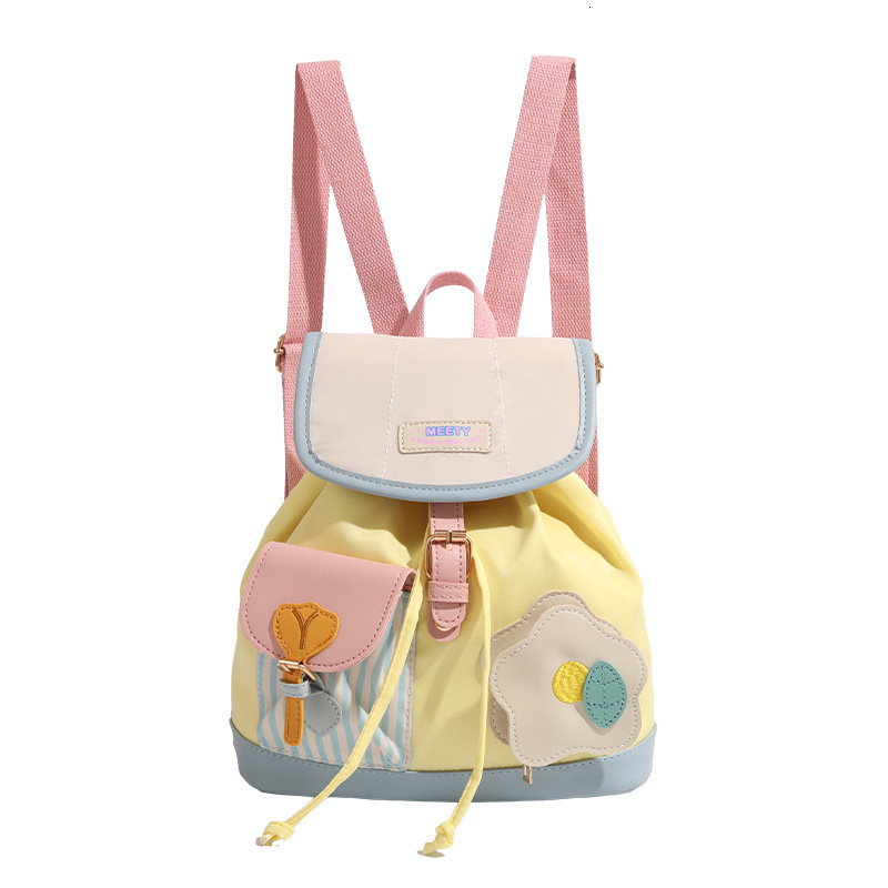 Mini Backpack 2025 New Cute Color-Block Commuter Small School Bag for Students ddmymoon