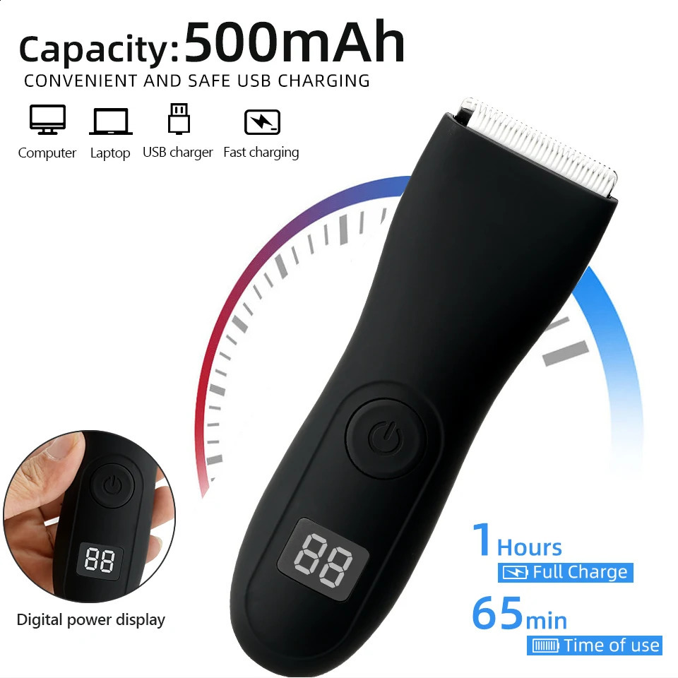 Mens Body Hair Trimmer for Men Balls Women Lady Shaver Hair Removal Bikini Trimmer Groin Body Shaver Groomer Arm Beard Razor 250805