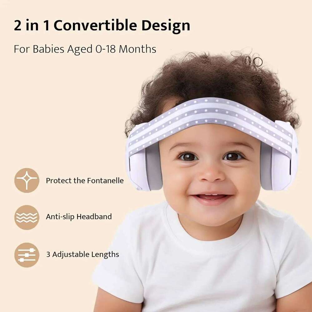 Baby Ear Muffs Protection for Babies Toddlers Adjustable Infant Noise Cancelling Headphones Improves Sleep Gift