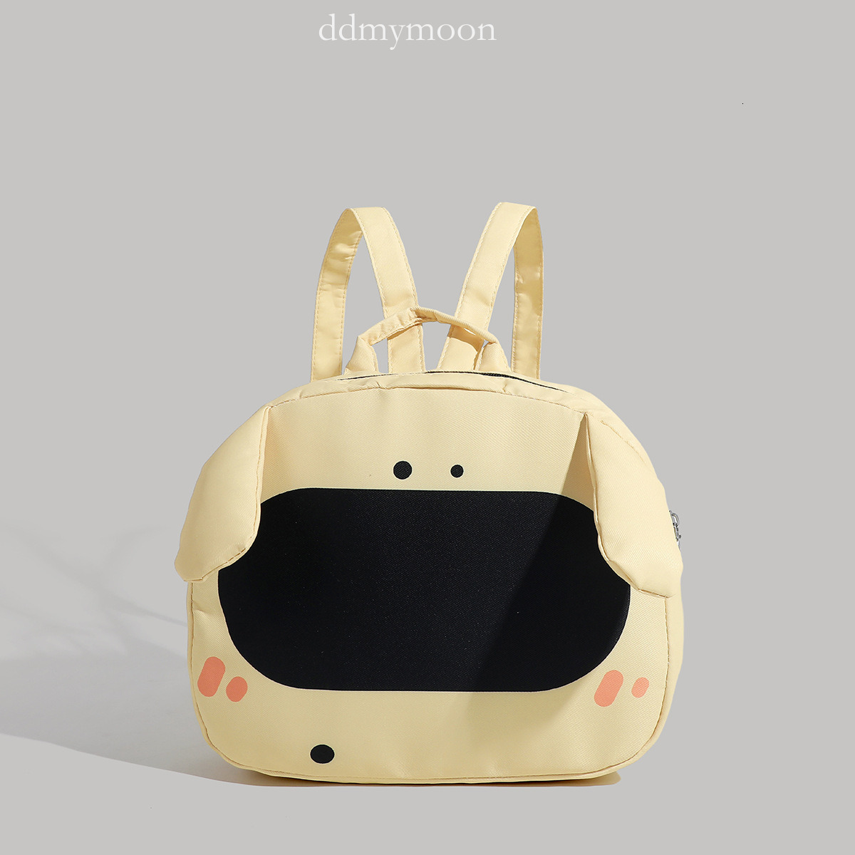 Canvas Cute Big Nose Backpack Student Class Commuting School Bag ddmymoon