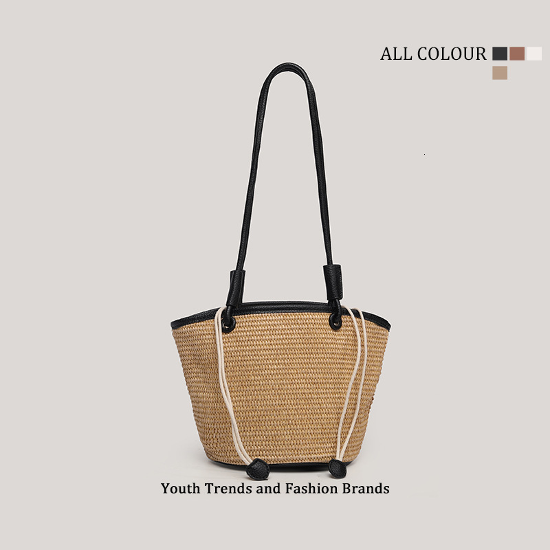 Summer New Large Capacity Straw Beach Single Shoulder Handheld Tote Bag for Women ddmymoon