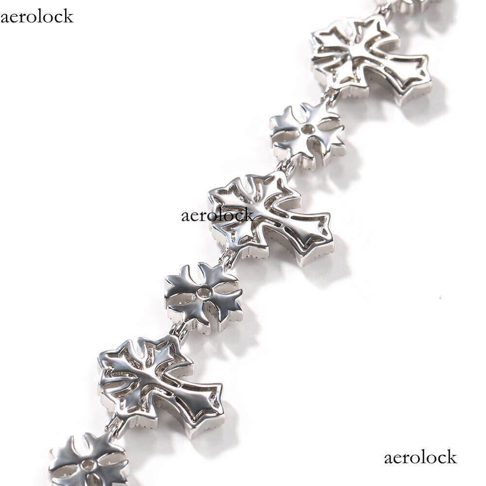 Hip-Hop Personality Creative New Snowflake Cross Bracelet Trendy Men Punk Style Unisex Jewelry