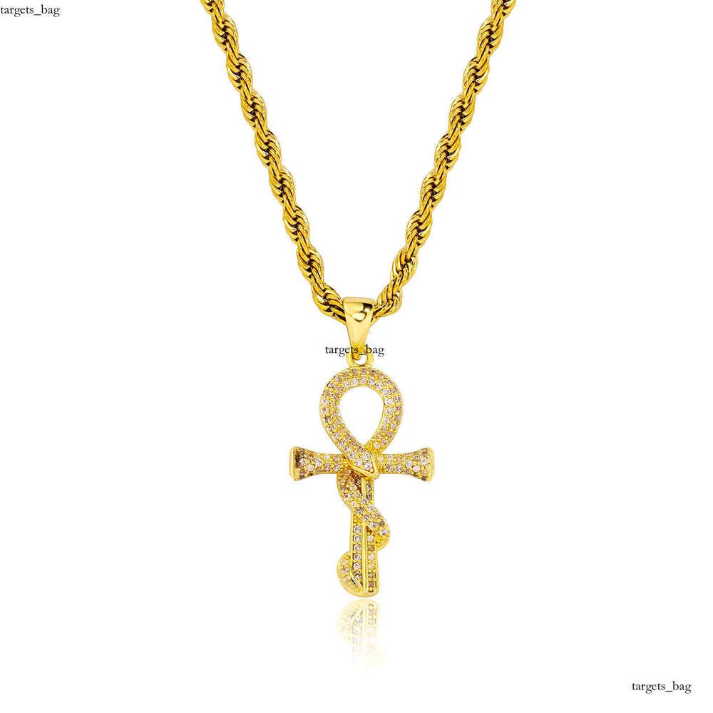 Zodiac Year Gold-Plated Snake Pendant Necklace for Men, Niche Clavicle Chain, Layered Cross with Dia Inlaid Snake, Unique Trendy Style