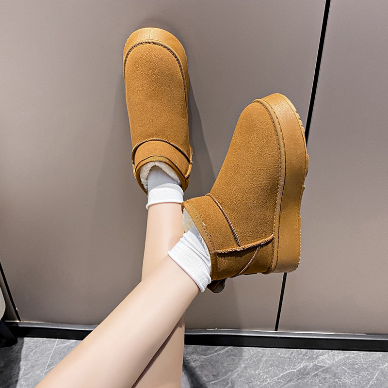 hot Free delivery designer woman boots Snow boots with short sleeves and plush insulation anti slip cotton boots